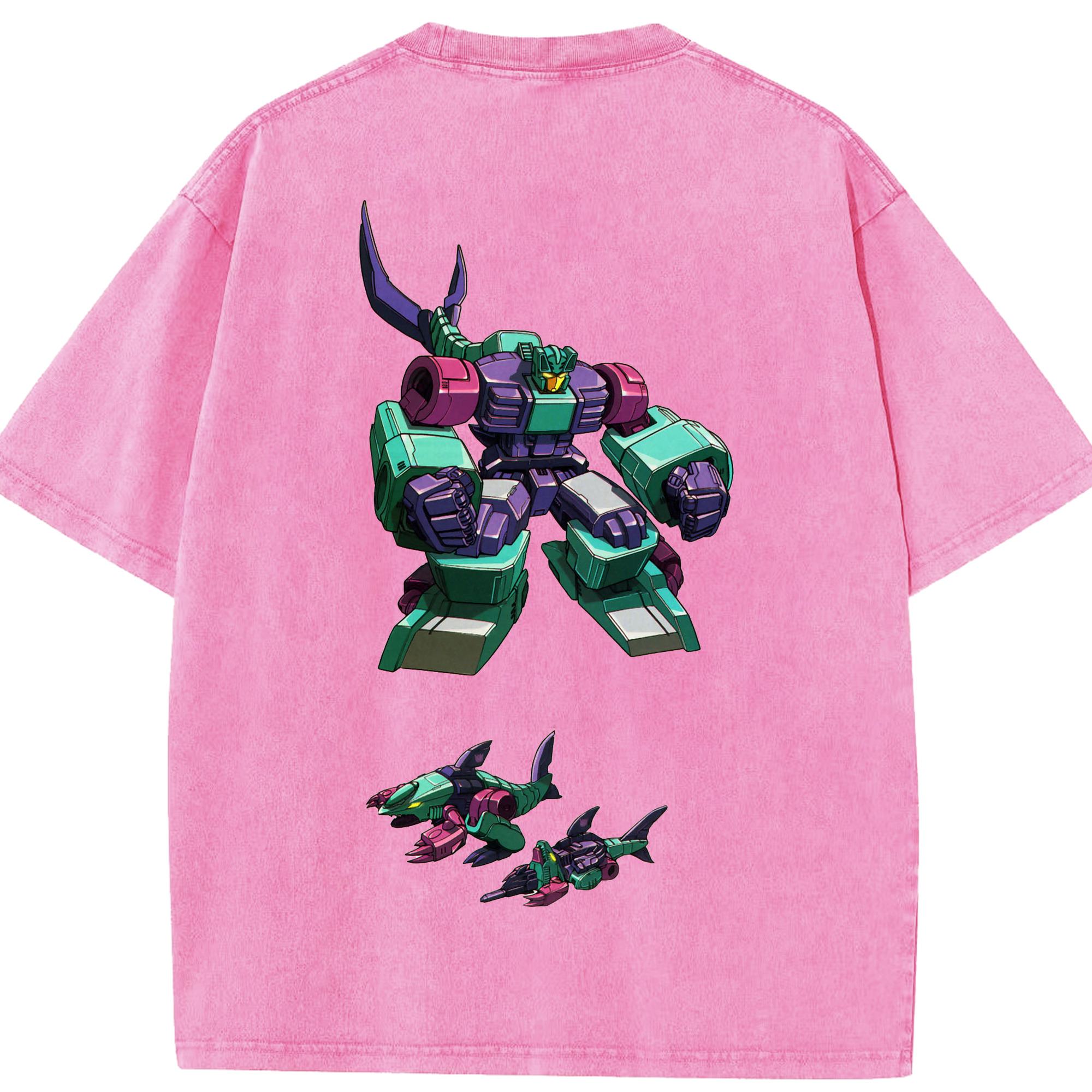 （画像用）  綿100% ヴィンテージ風 半袖Tシャツ（背面プリント）